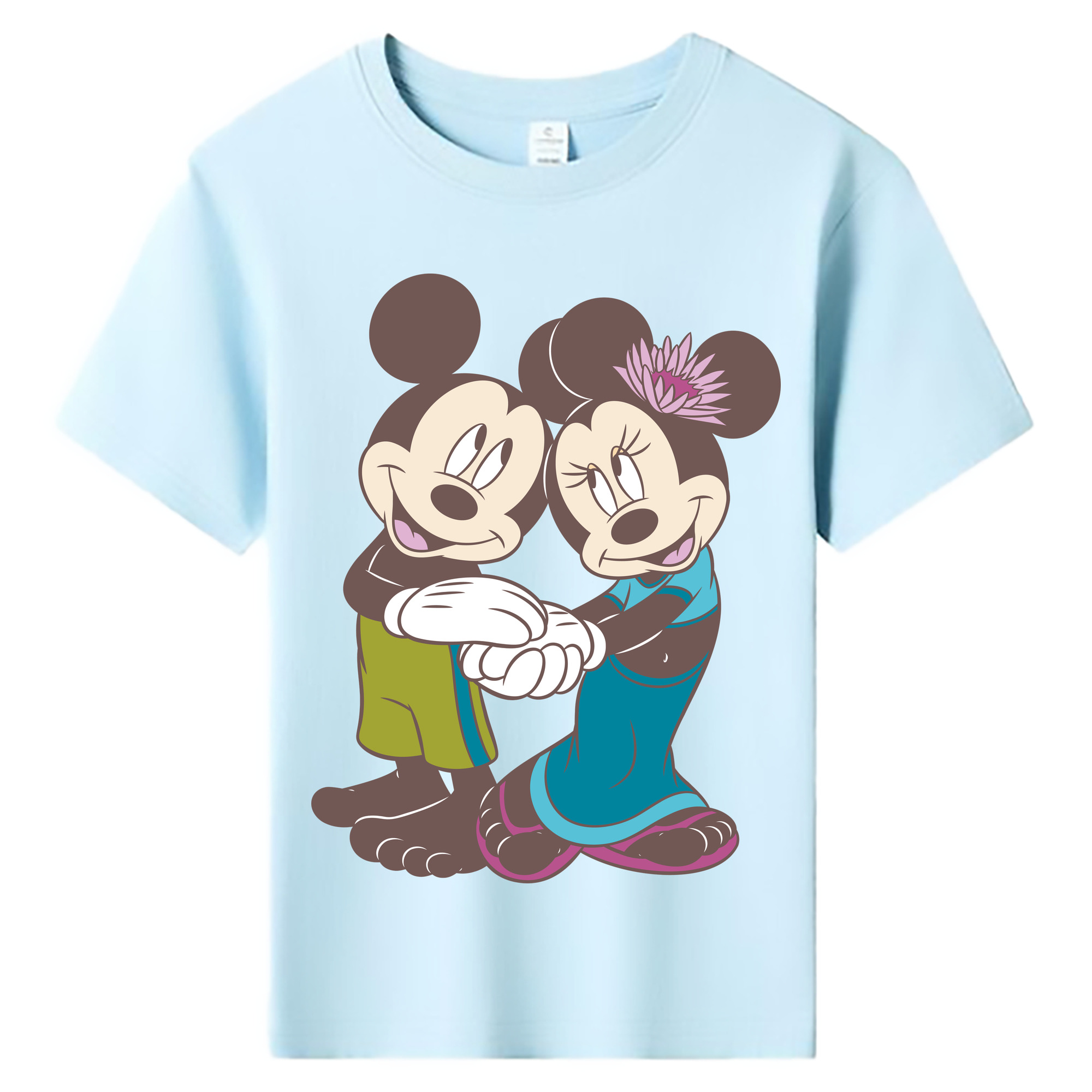 ミッキーマウス Mickey Mouse 綿100％キッズTシャツ（フロントプリント）